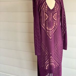 Purple geometrical dress